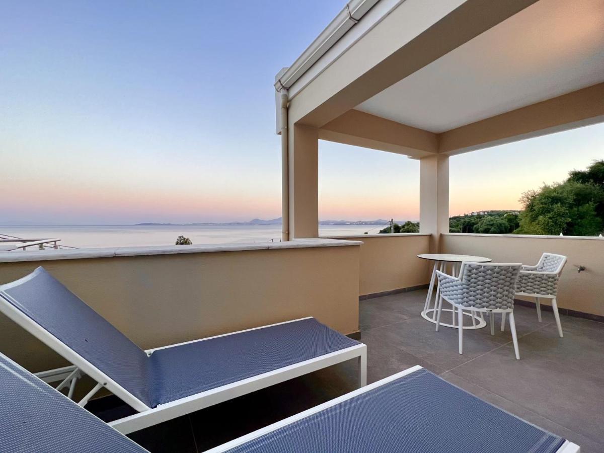 Luxury Villa Barbati Sun With Private Pool By Dadovillas Eksteriør billede