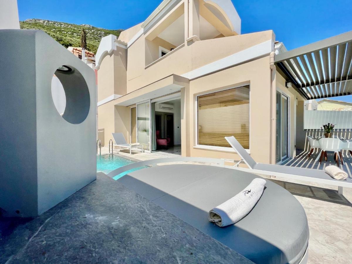 Luxury Villa Barbati Sun With Private Pool By Dadovillas Eksteriør billede