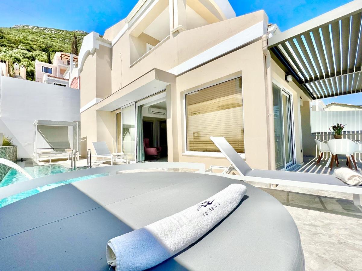 Luxury Villa Barbati Sun With Private Pool By Dadovillas Eksteriør billede